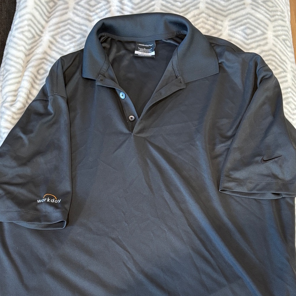 Nike Men's Dark Gray Polo Shirt
